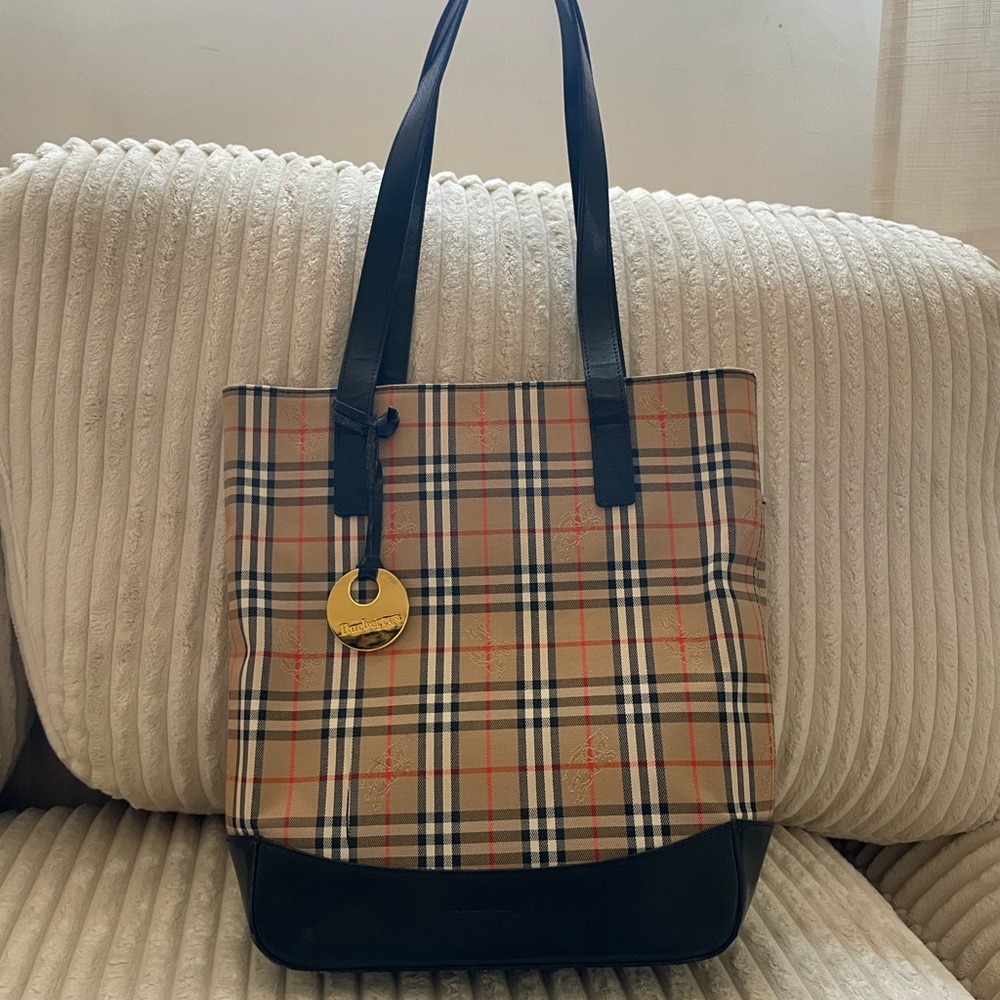 Authentic Vintage Burberry Tote